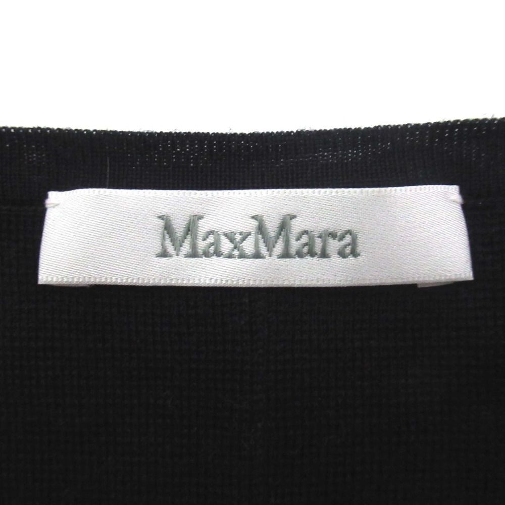 美品 Max Mara マックスマーラ バージンウール 長袖 ひざ丈