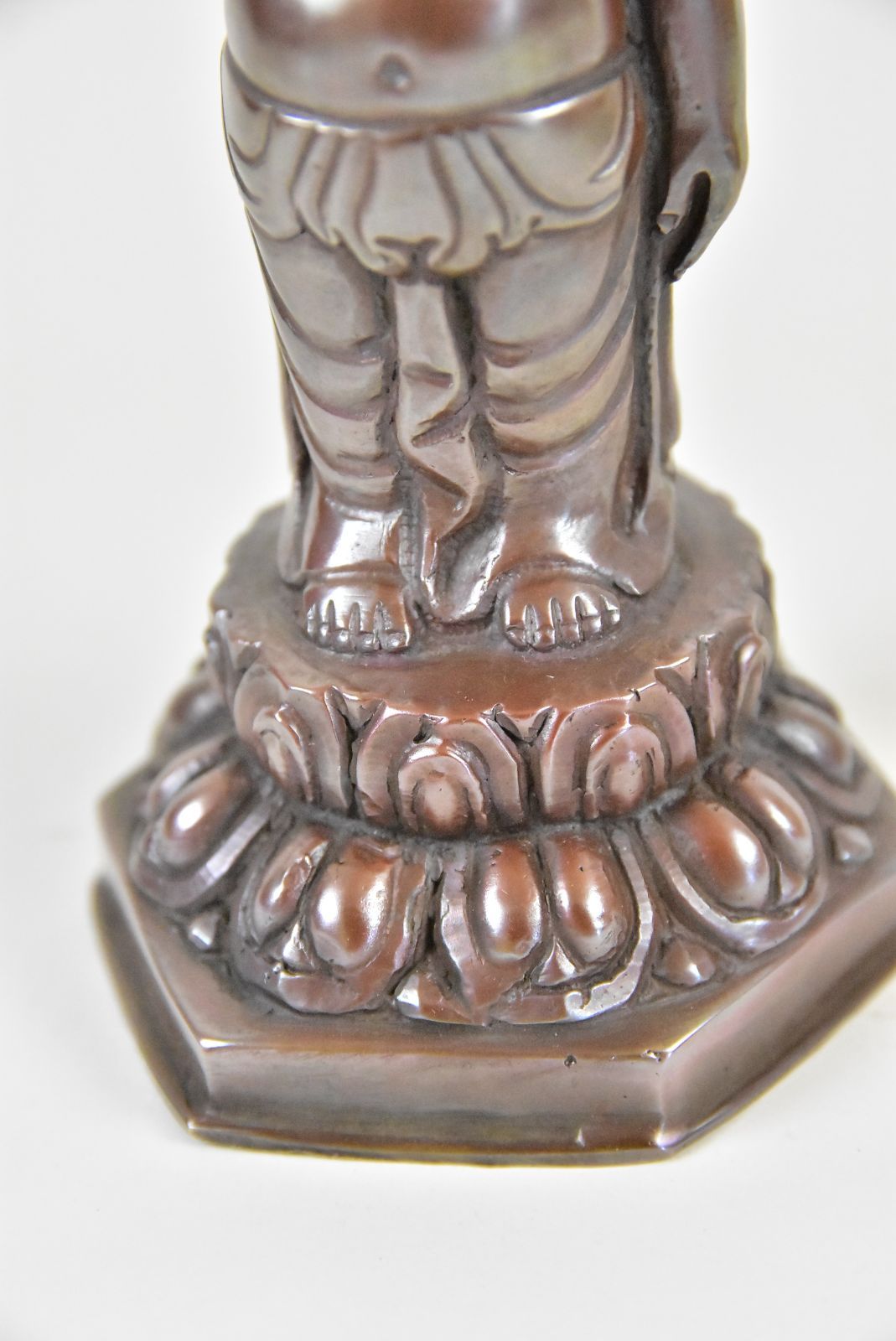 誕生仏 天上天下唯我独尊 ブッダ誕生 銅製 ネパールパタン製