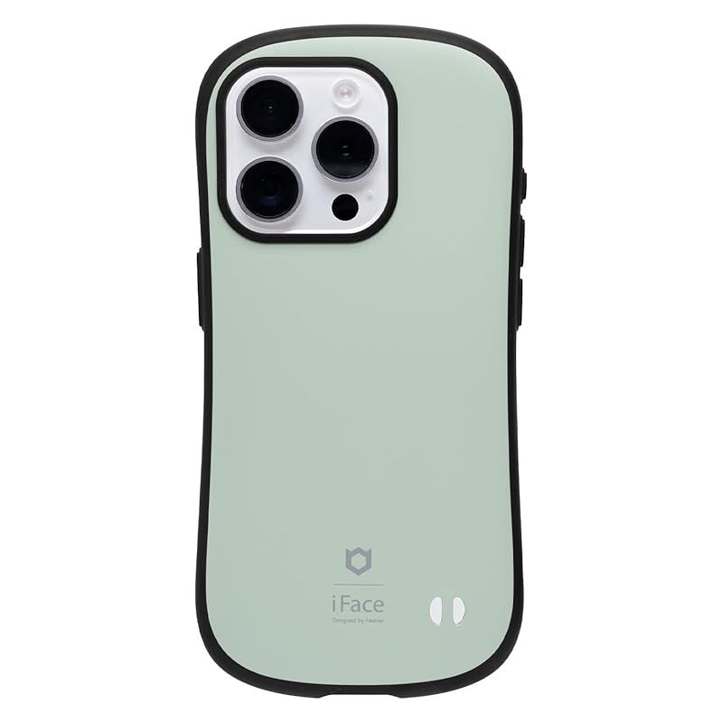 新品　iFace First Class KUSUMI iPhone 15 Pro ケース (くすみグリーン)【アイフェイス アイフォン15pro 用 アイフォン15プロ iphone15プロ 用 カバー 韓国 耐衝撃 ストラップホール】