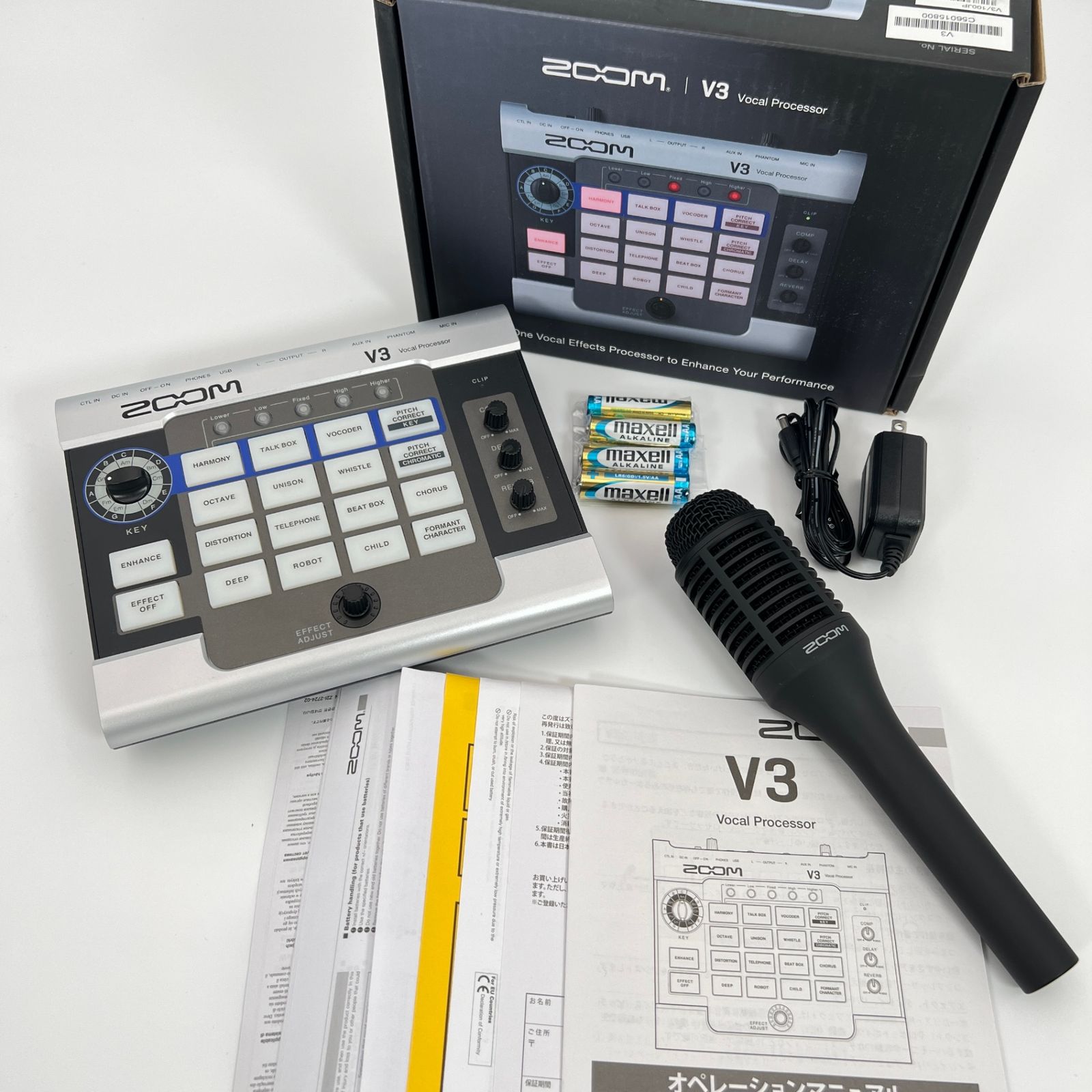 ZOOM V3 ボーカルエフェクター・マイク・マイクスタンド