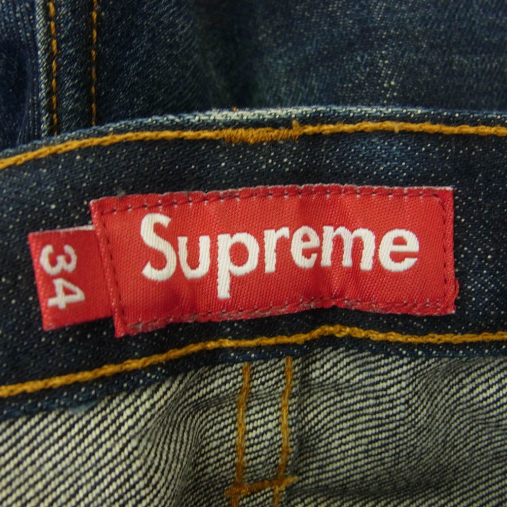 Supreme ストレートデニム Supreme シュプリーム ストレート セルビッジ デニム パンツ