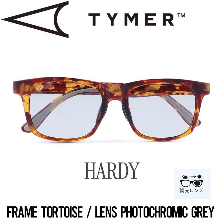 調光レンズ サングラス TYMER タイマー HARDY ハーディ Tortoise/Photochromic Grey TY102-MTT-PGY 日本代理店正規品