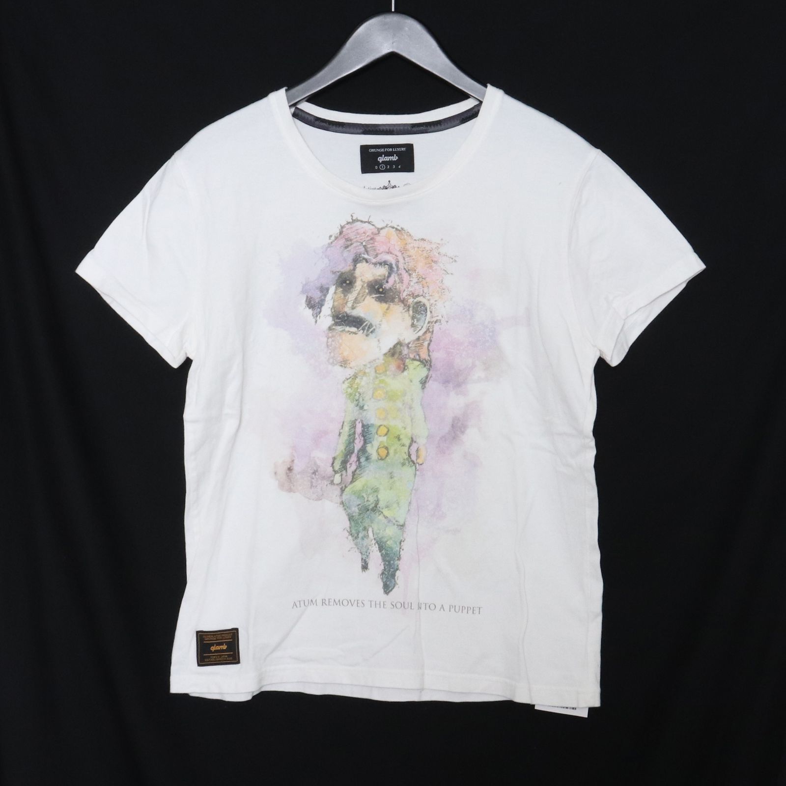 【匿名配送】新品glamb jojo 花京院 Tシャツ サイズ3 glamb グラム ジョジョ コラボTシャツ 花京院 半袖Tシャツ