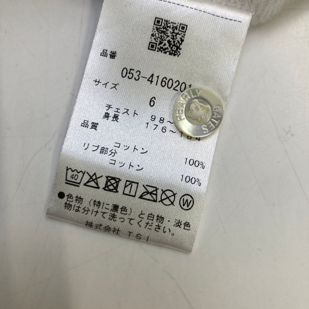 新品 パーリーゲイツ 半袖シャツ エンブレムロゴ ホワイト XLサイズ（6） PEARLY GATES パーリーゲイツ 2022年 半袖ポロシャツ アウトロゴ