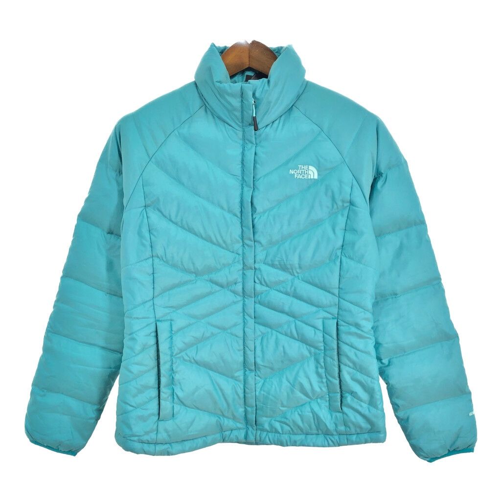 THE NORTH FACE ノースフェイス キルティング ダウンジャケット アウトドア ターコイズブルー (レディース M) 中古 古着 R1436  - メルカリ