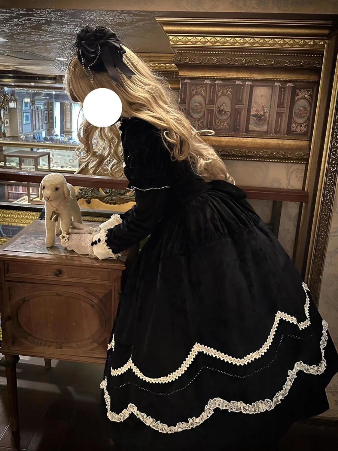 新品 エレガント ブラック シルク ワンピース 黒いミカドシルクの