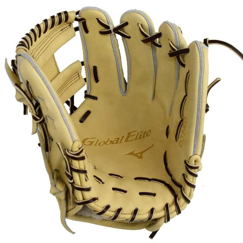 硬式用⭐︎ミズノ⭐︎ブロンド⭐︎グローバルエリート 内野手 保存袋付