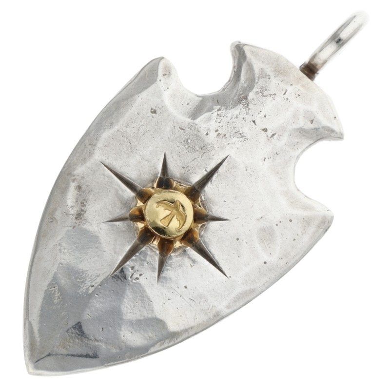 ゴローズ 金メタル付き矢じり 大 ネックレストップ メンズ 大