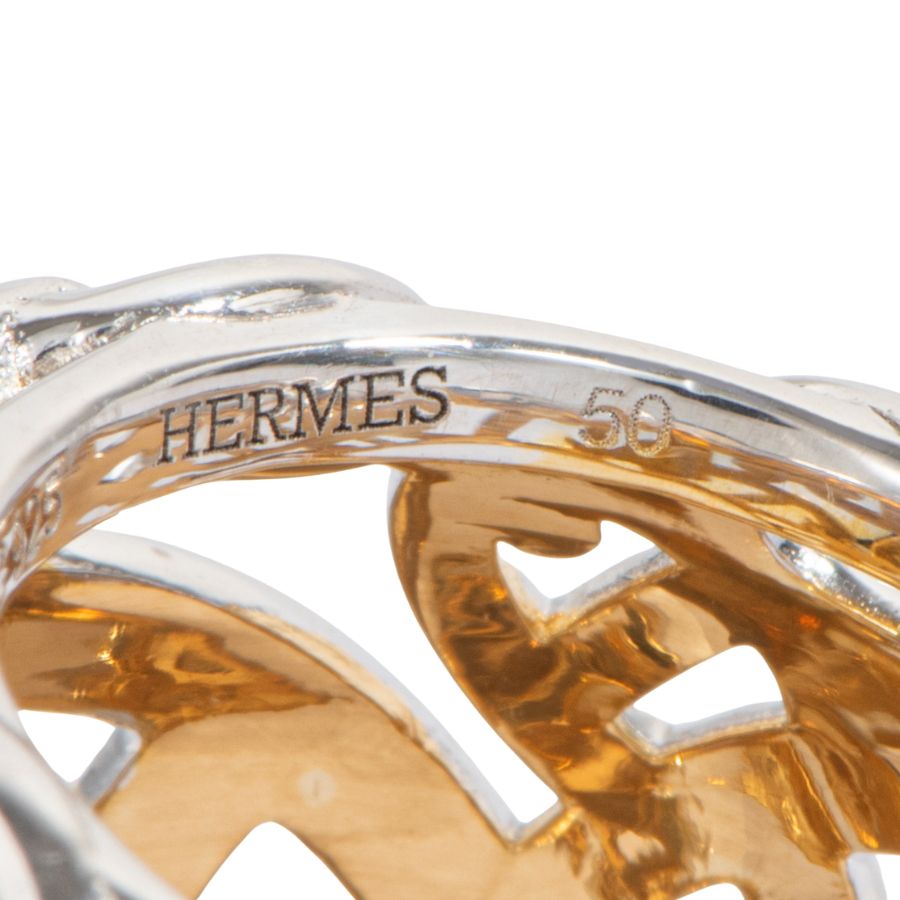 HERMES エルメス シェーヌダンクル アンシェネTGM リング・指輪 10号  