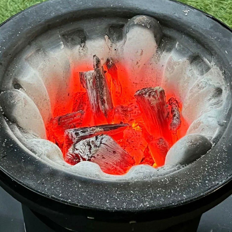 新品 七輪 9号 黒 珪藻土 日本製 亀島製陶所 ブラック BBQ 炭火コンロ