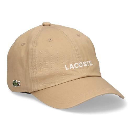 [ラコステ] ロゴ コットン ベーシック キャップ LOGO COTTON BASIC CAP (ベージュ)