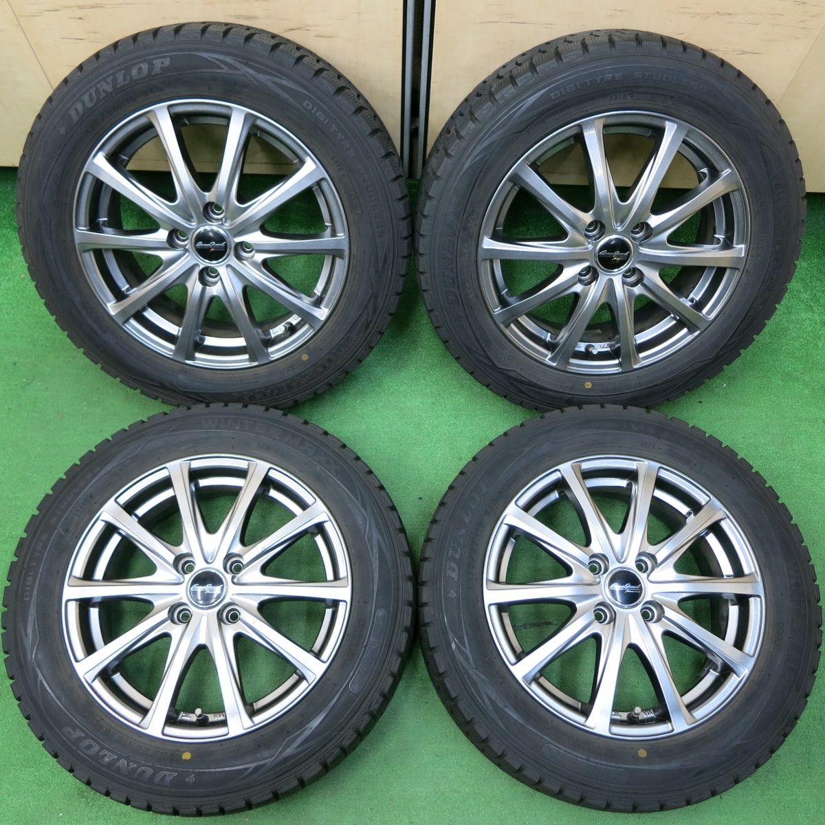 送料無料* バリ溝！キレイ！9分☆スタッドレス 175/65R15  