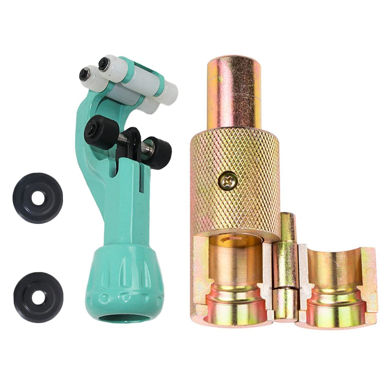 Rimikuru 水道管 フレキ管 パイプ カッター ツバ出し 工具 DIY 水回り ハンマータイプ 修理 セット 替刃2枚付き 水道 (外径Φ16mm（4分）) [外径Φ16mm（4分）]