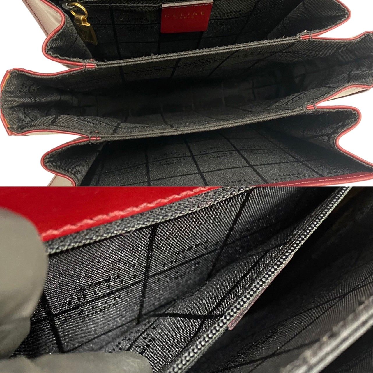 ★超希少 セリーヌ カフス セット ラペルピン 黒蝶貝 オーバル 馬車ロゴ 箱付 ☆超希少 セリーヌ カフス セット ラペルピン 黒蝶貝 オーバル