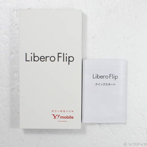 中古品〕 Libero Flip 128GB ブルー A304ZT Y!mobile SIMフリー【295