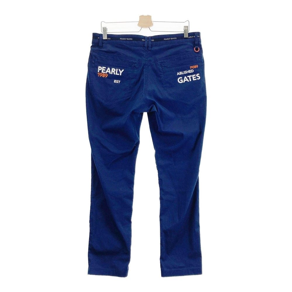 サイズ：6 PEARLY GATES パーリーゲイツ  ストレッチ ロングパンツ 総柄 ネイビー系 [240101468262] ゴルフウェア メンズ ストスト サイズ：6 PEARLY GATES パーリーゲイツ ストレッチ ロング