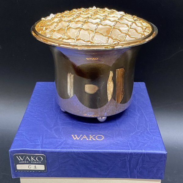 A390 銀座和光 WAKO 銀仕上げ ローズボウル ローズボール/フラワー