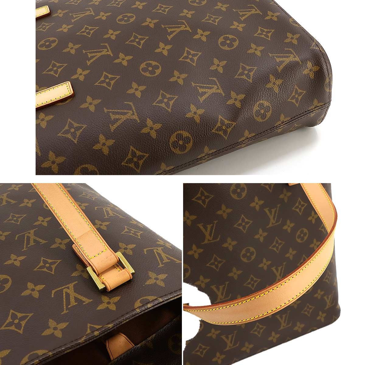 新品同様 ルイ ヴィトン LOUIS VUITTON モノグラム ヴァヴァン GM トート バッグ ブラウン M51170 ゴールド 金具 90233762