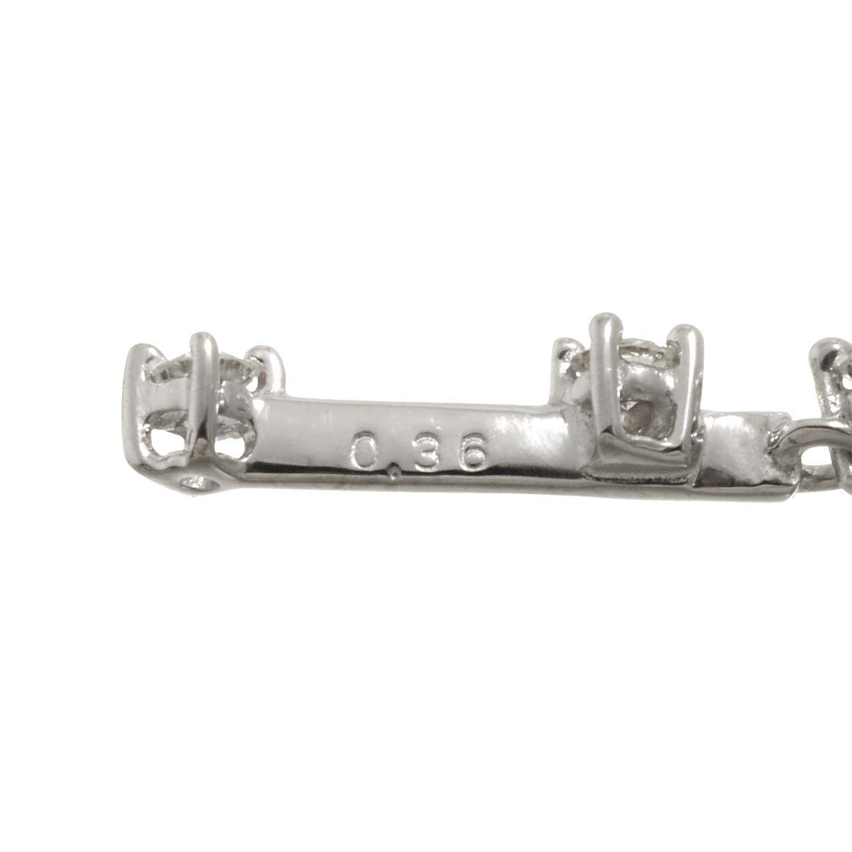 K18WG 18金 ホワイトゴールド750 天然ダイヤモンド ネックレス45cm タサキ TASAKI ダイヤ 0.36ct ネックレス 45cm K18 WG ホワイト