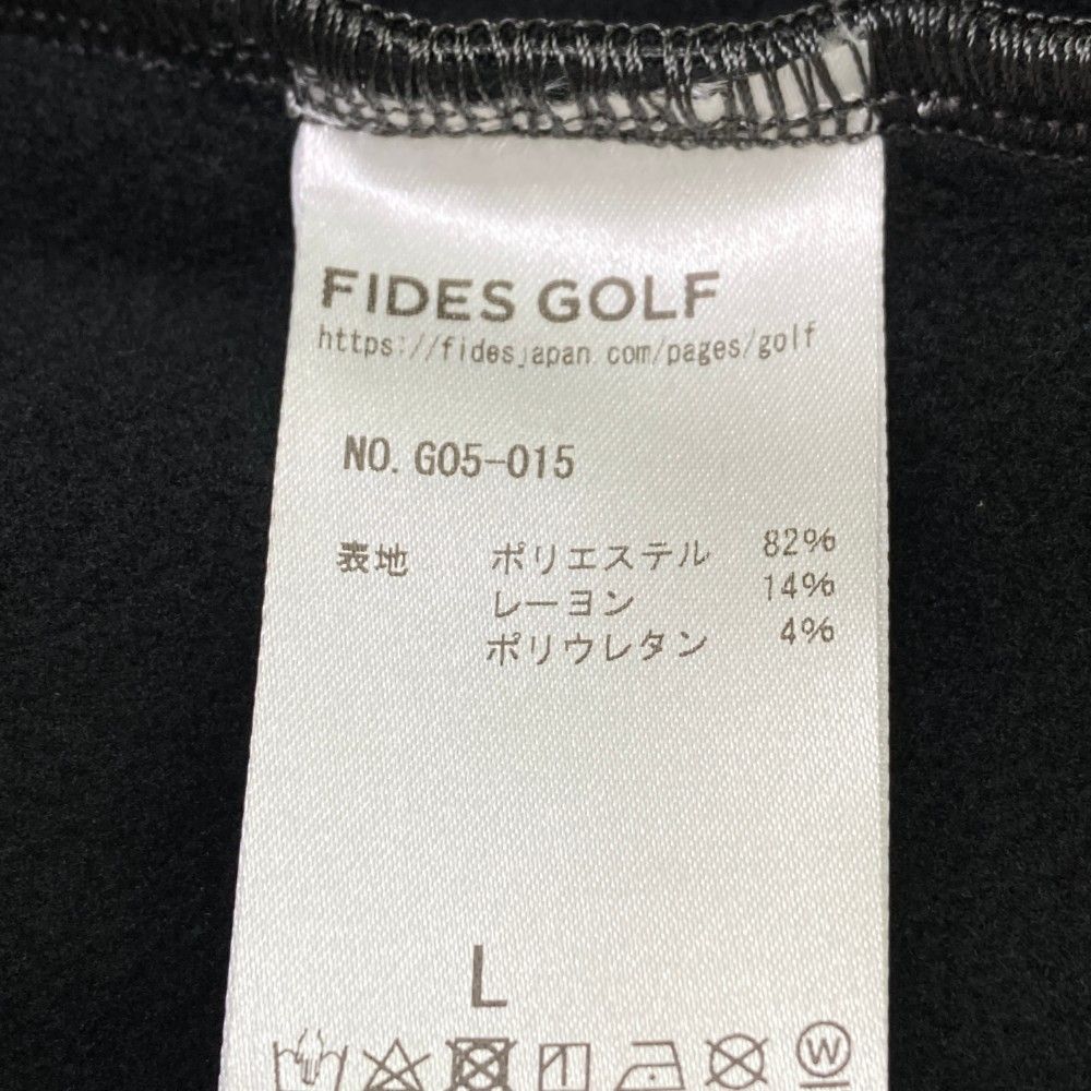 サイズ：L FIDES GOLF フィデスゴルフ 裏起毛ハイネック