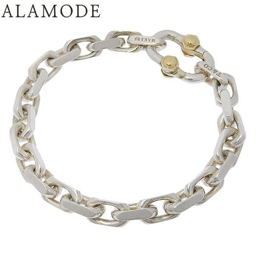 TIFFANY-Co. ティファニー ティファニー 1837 メイカーズ ブレスレット シルバー925 Sv K18 イエローゴールド YG ブレスレット アクセサリー チェーン シルバー銀 ゴールド金 メンズ 41100061607 アラモード