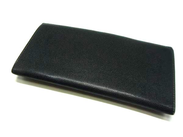 カルティエ Cartier 札入れ サントス レザー 黒 財布 未使用保管品 カルティエ Cartier サントス ドゥ