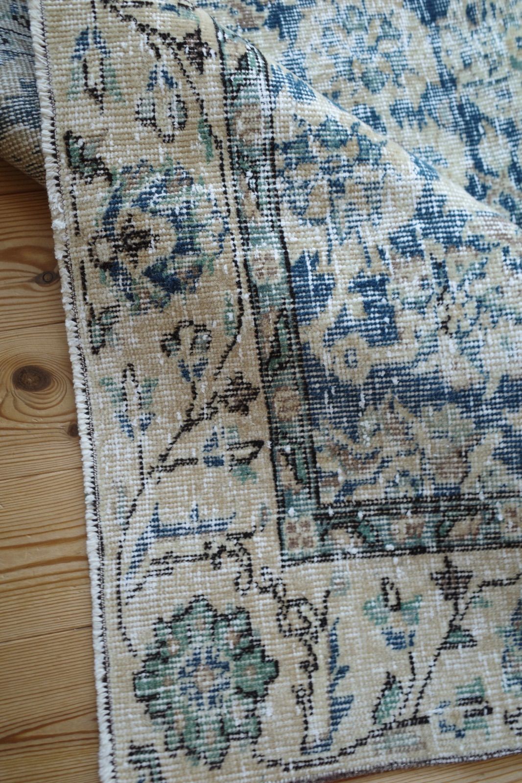 ヴィンテージラグ ブルー