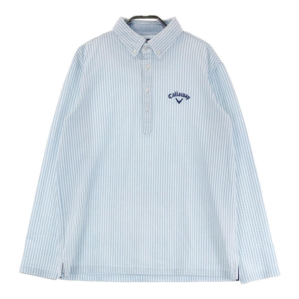 キャロウェイ ボタンダウン ストライプ柄 Lサイズ サイズ：L CALLAWAY