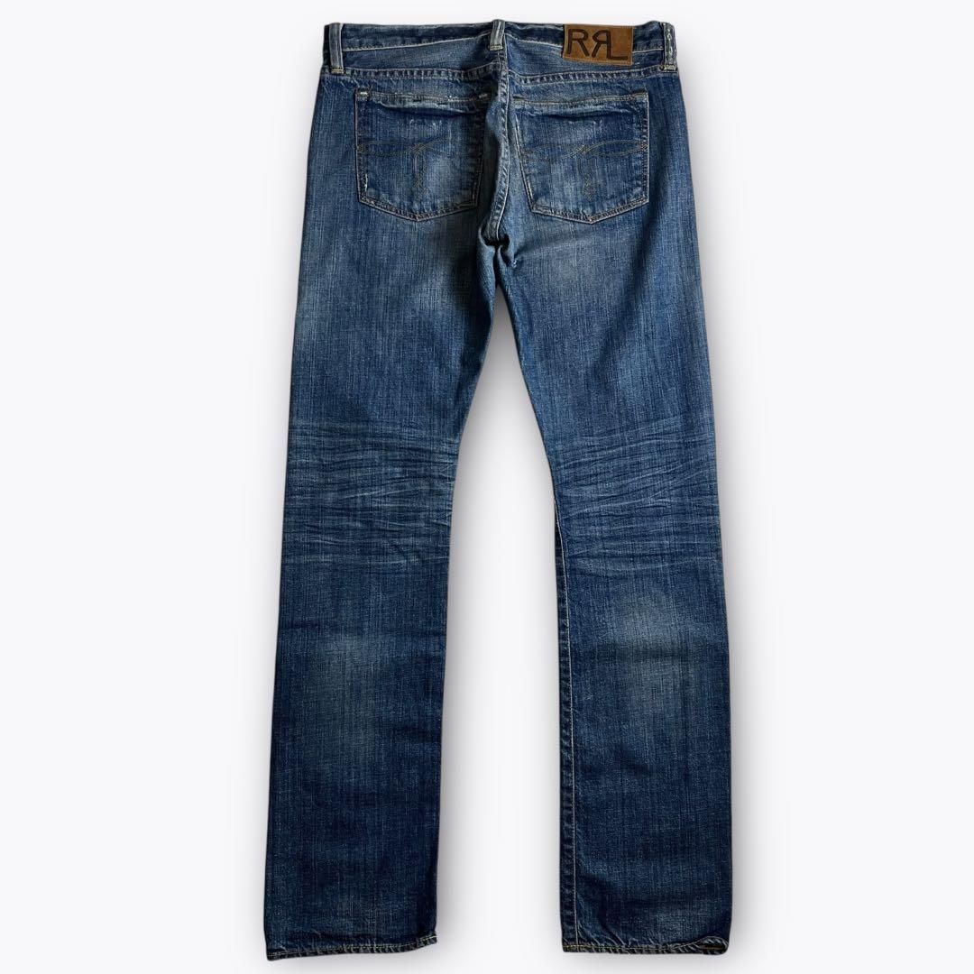 RRL ダメージ加工 デニムパンツ 30×34 レディース 2000000019505