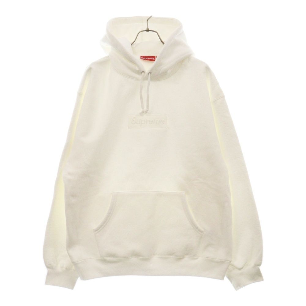 SUPREME (シュプリーム) 23AW Box Logo Hooded Sweatshirt ボックスロゴ フーデッド プルオーバー スウェットパーカー ホワイト