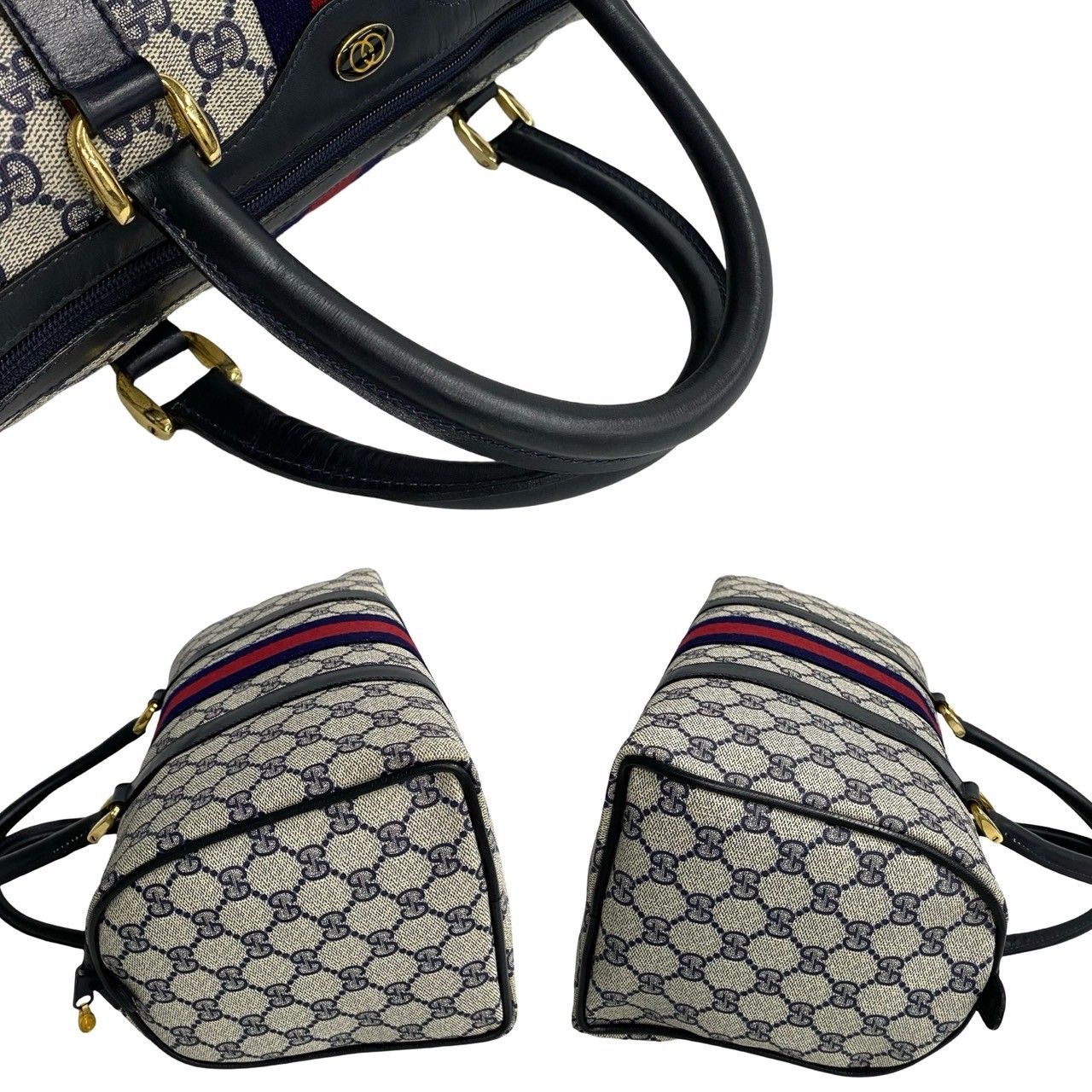 極 美品 袋付 GUCCI オールドグッチ ヴィンテージ シェリー