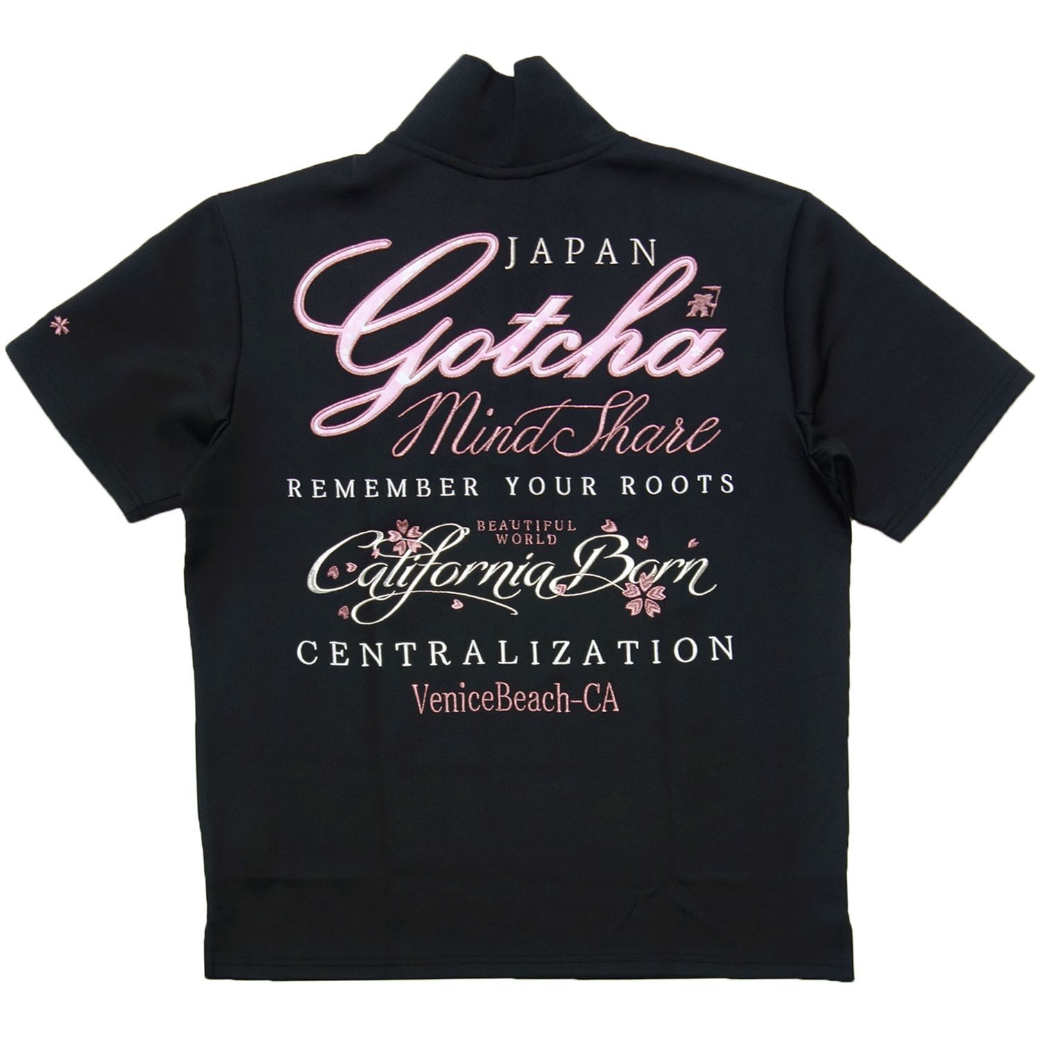 送料無料 ガッチャゴルフ 黒 252GG1203 半袖 ポロシャツ GOTCHA