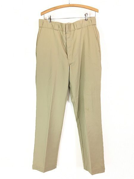 古着 80s USA製 Dickies コットンツイル ワーク チノ パンツ