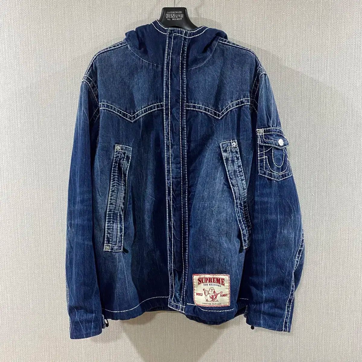 【雷市場（ポンジャン）商品韓国直送】 Supreme(シュプリーム) TRUE RELIGION(トゥルーレリジョン) ゴアテックス シェル デニム ジャケット