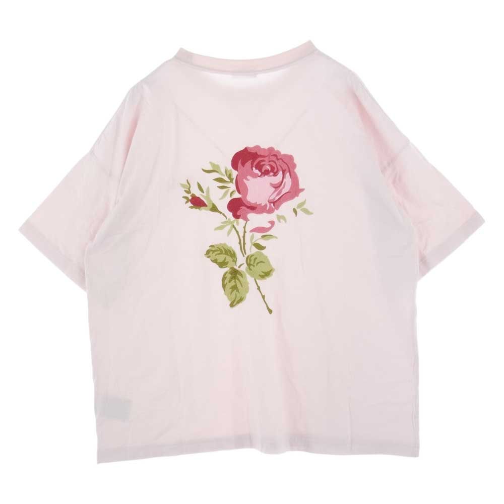 Dior ディオール Ｔシャツ 22AW 243J685A0677 JARDIN フラワー ロゴ刺繍 オーバーサイズ Tシャツ ピンク系【中古】 -  メルカリ