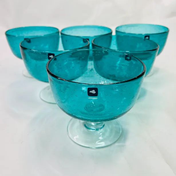 希少LEONARDO ドイツのガラスウェアブランド　レオナルド　デザートカップ 希少LEONARDO ドイツのガラスウェアブランド レオナルド デザートカップ