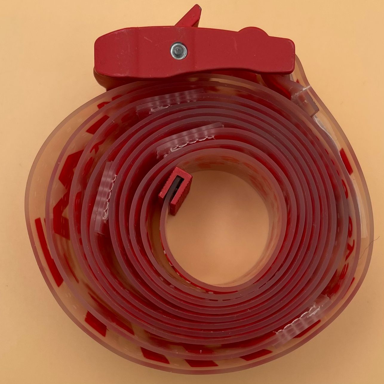 希少色】OFF-WHITE クリアベルト SS2019 RUBBER INDUSTRIAL BELT