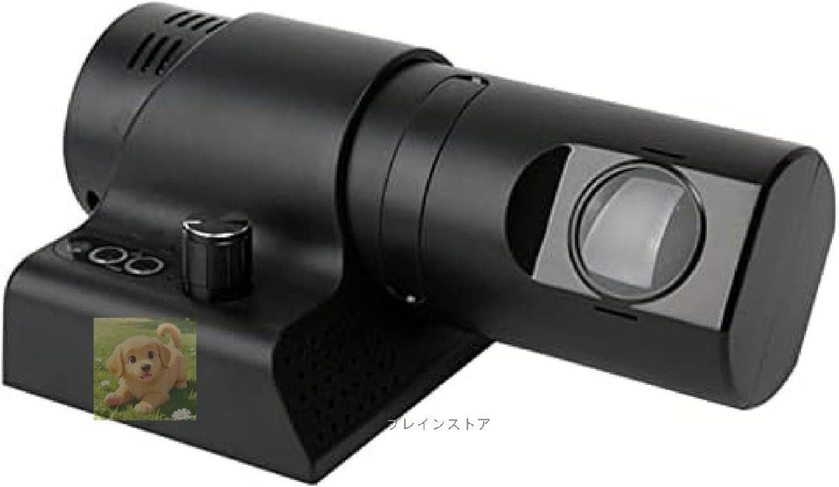 LED投影ローマ時計カラフルな投影アナログ時計回転180°調整 なプロジェクターリモコン付き ブラック