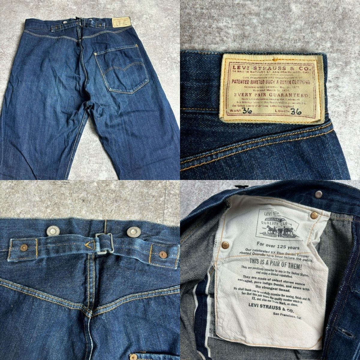 LEVI'S リーバイス ブルー コットン アメリカ製 USA 501xx 125-0024