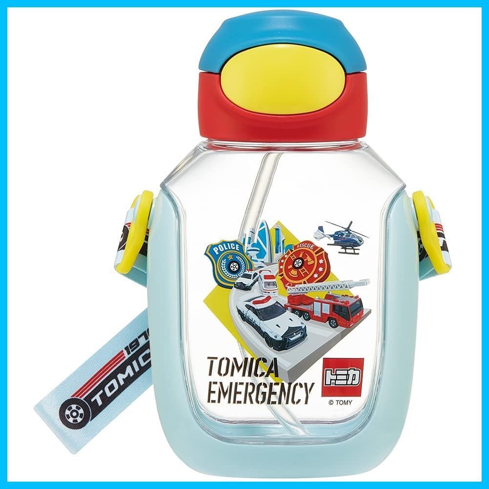 【在庫セール】PDSH6DX-A 子供用 ワンプッシュ ストロー水筒 トミカ 530ml ストロー付き 水筒 スケーターSkater