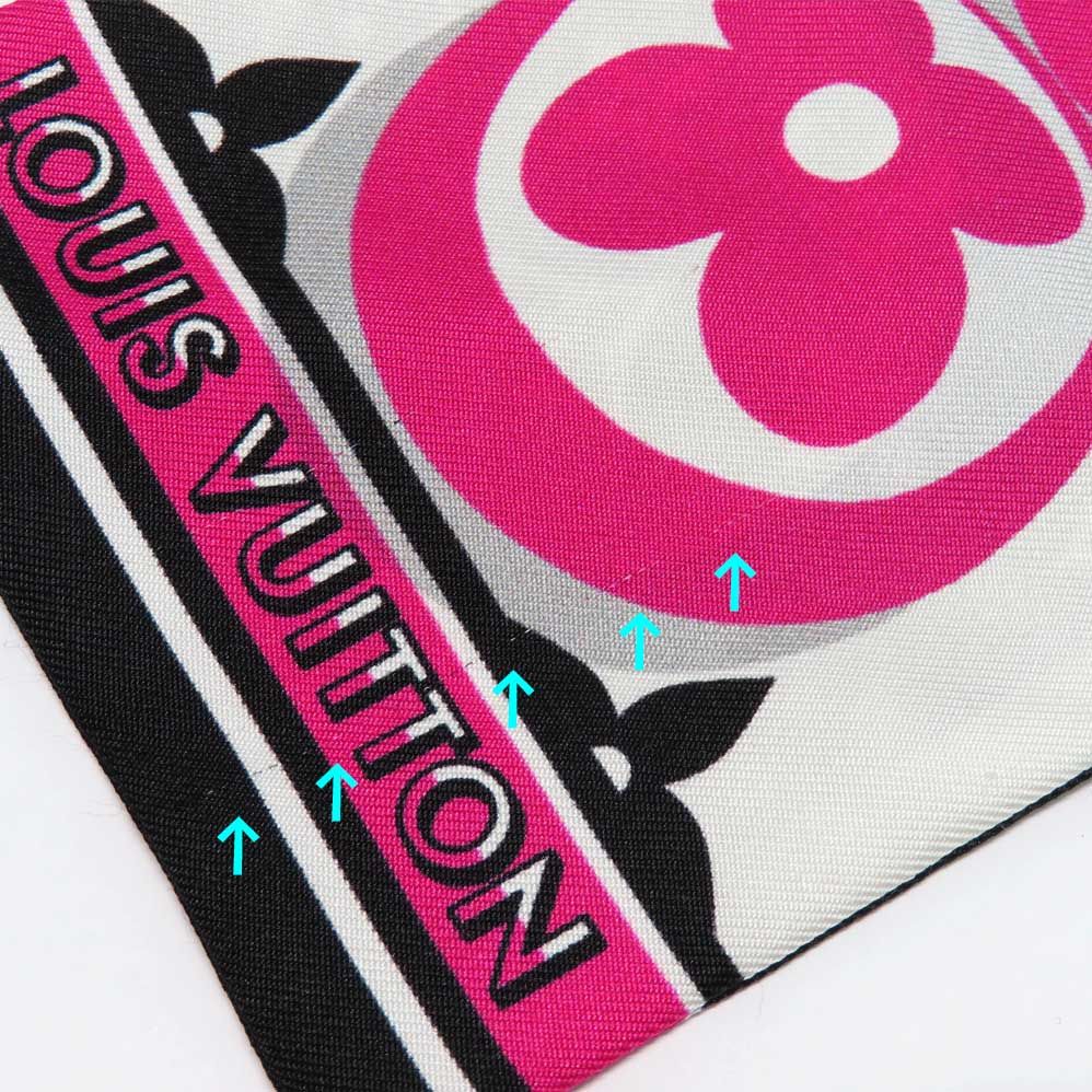 ルイヴィトンバンドー M72339 ニューデニム モノグラムシルク ピンク系