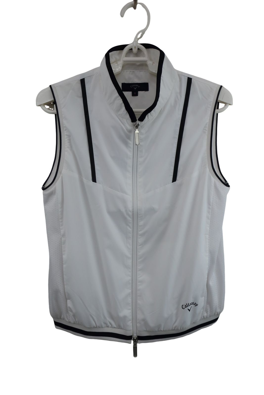未使用品】Callaway(キャロウェイ) ナイロンベスト 白黒 レディース S