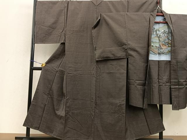 平和屋着物男性　本場大島紬　アンサンブル　総絣　正絹　逸品　BAAQ0582ct