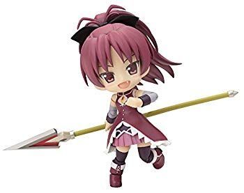 【中古】(未使用･未開封品)　コトブキヤ キューポッシュ 魔法少女まどかマギカ 佐倉杏子 ノンスケール PVC製 塗装済み可動フィギュア f4u0baa