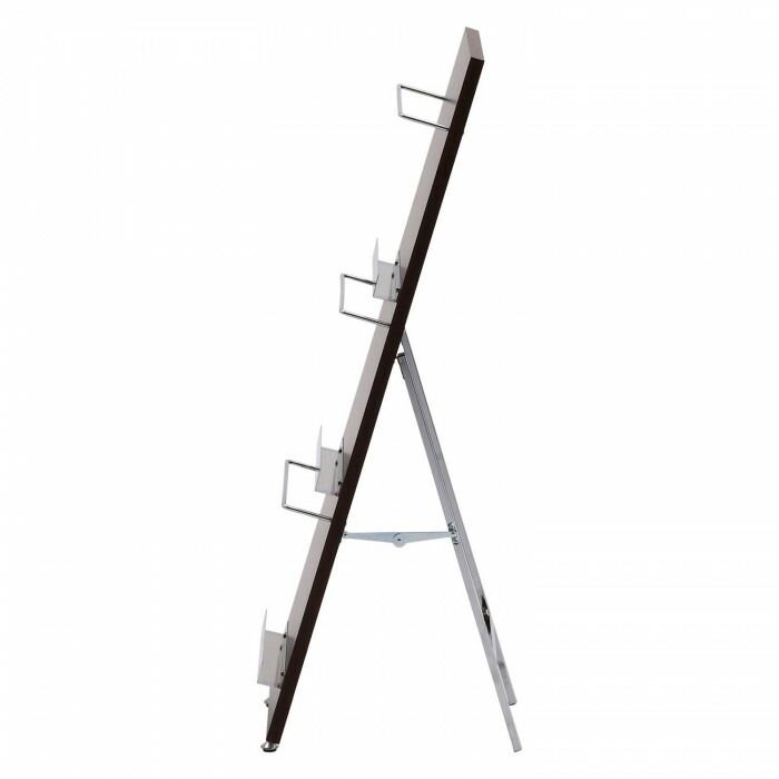 不二貿易 C/D:82307 ウッドマガジンラック デコール 3段 スリム 82307