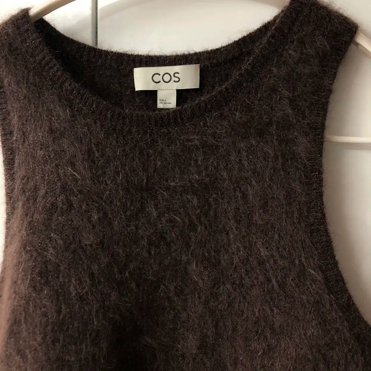  COS コス 茶色 モヘア ノースリーブ 長袖 ニット セーター