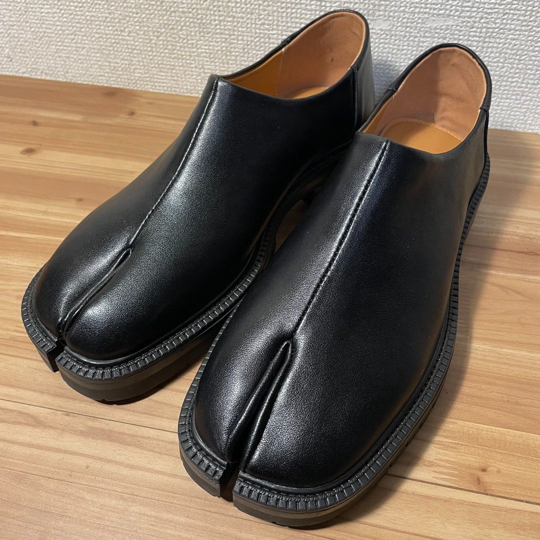 メンズ 足袋 バブーシュ スリッポン サイズ４２ ２７ｃｍくらい 黒 ローファー