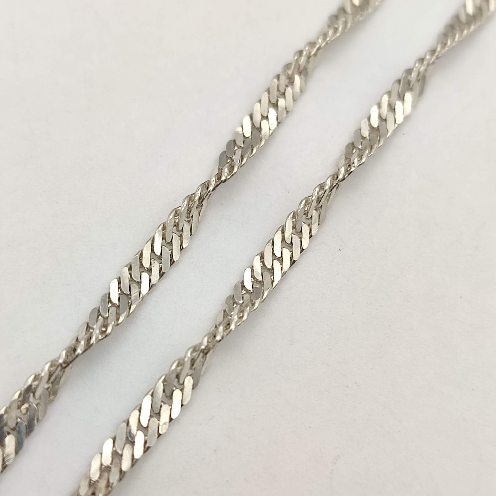 シルバー925 ツイスト 喜平チェーンネックレス 太さ5mm