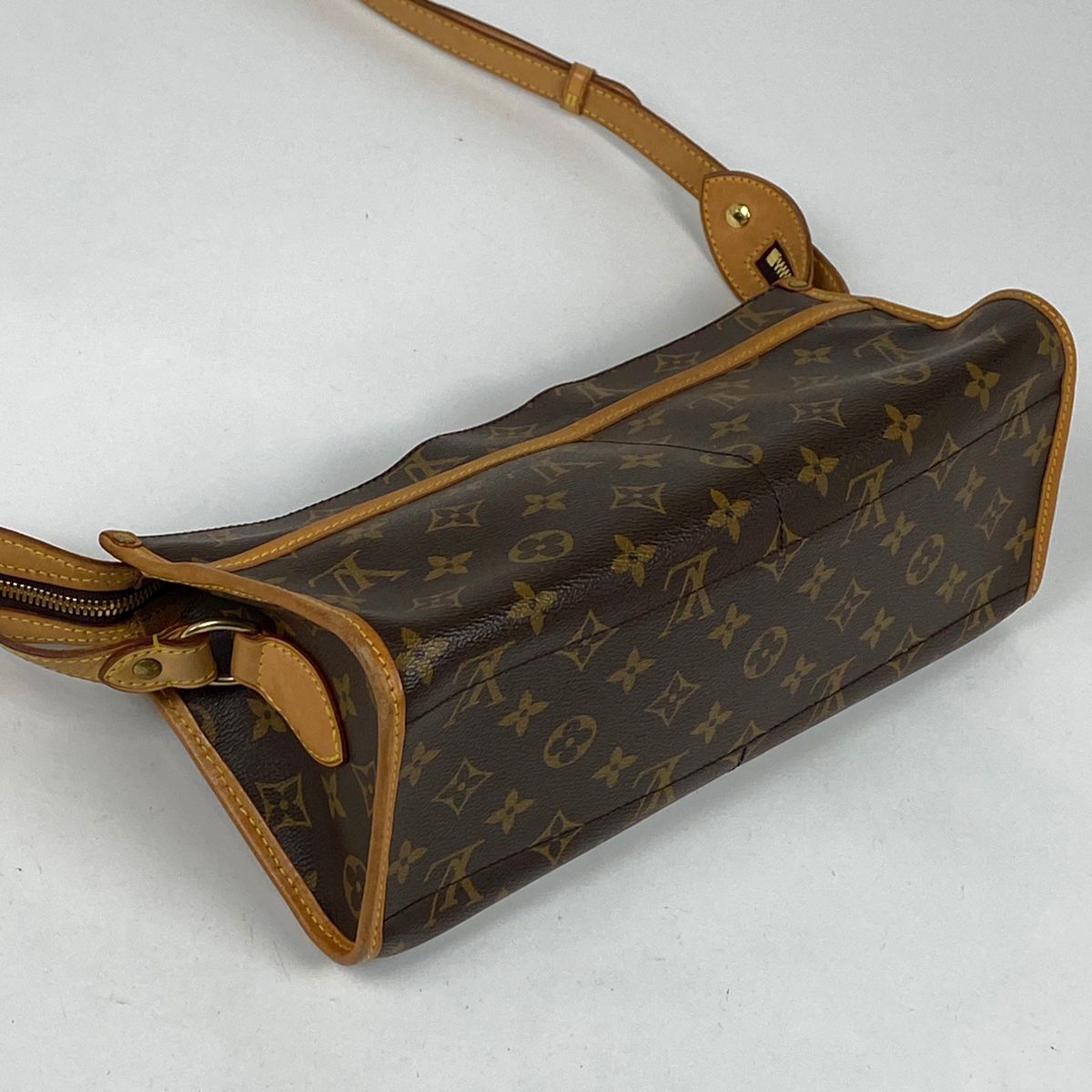 ルイ・ヴィトン Louis Vuitton ポパンクール・ロン 肩掛け 斜め掛け ショルダーバッグ モノグラム ブラウン M40008 レディース  【中古】 - メルカリ