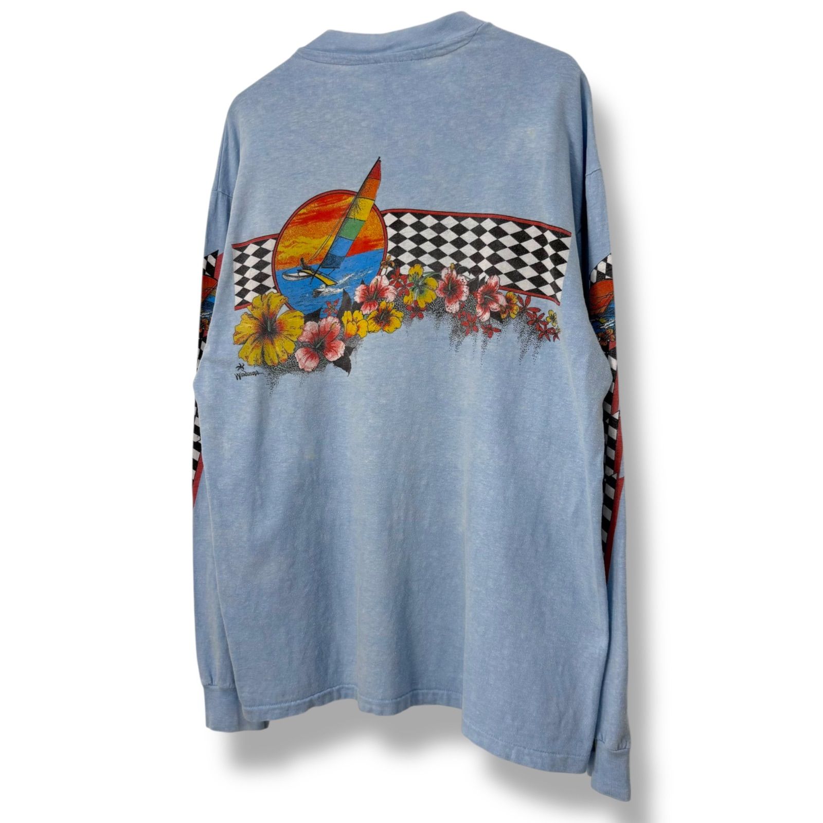 80s OLD SURF L/S T-Shirt 【XL】 80年代 Hanes ヘインズ オールド 